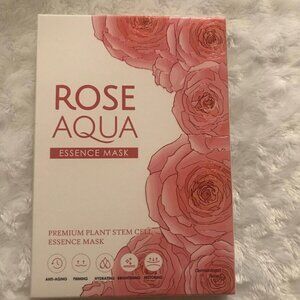 Rose Aqua Premium Plant Stem Cell Essence Face Mask Pack Of 5 Anti-Aging Firming